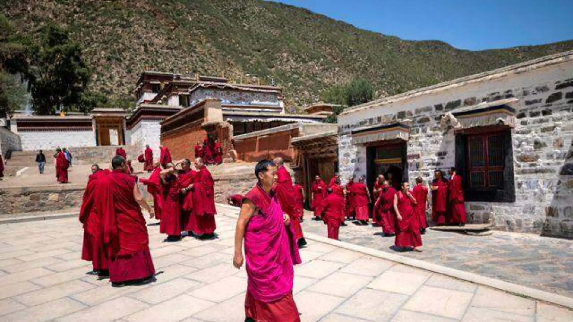 monjes tibetanos